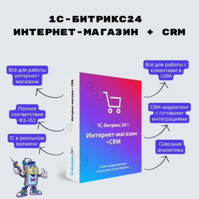 Программа для ЭВМ "1С-Битрикс24". Лицензия Интернет-магазин + CRM (12 мес.) - купить в Геймановской